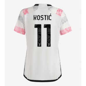 Juventus Filip Kostic #11 Replika Udebanetrøje Dame 2023-24 Kortærmet